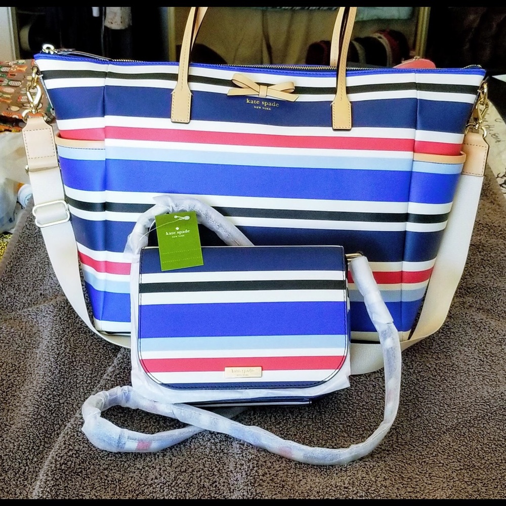 NWT Kate Spade Diaper Bag w/ changing pad